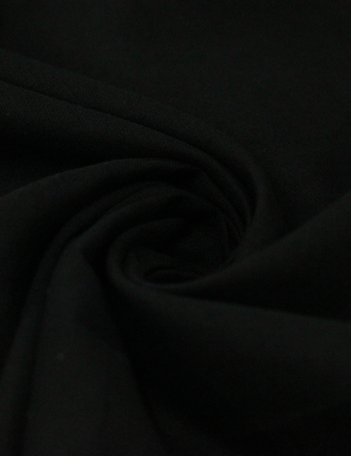 Tecido Voil de Algodão Liso - Preto - 100% Algodão - Largura 1,40m