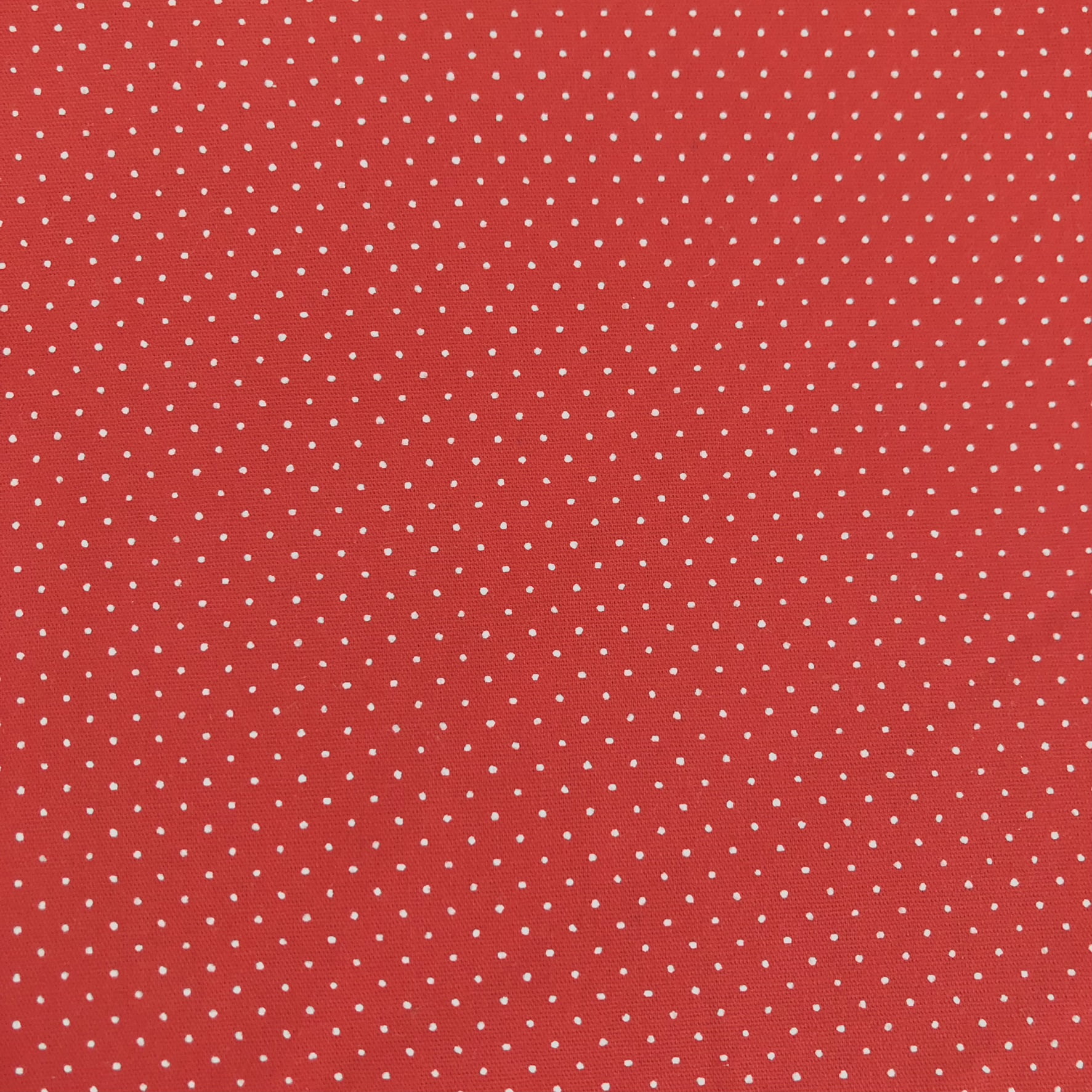 Tecido Tricoline Coleção Composê Ideal Red New - Poazinho P - 100% Algodão - Largura 1,50m