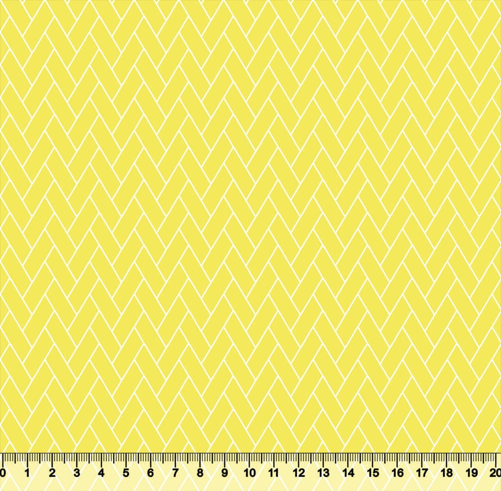 Tecido Tricoline Coleção Composê Ideal Amarelo - Tijolinho - 100% Algodão - Largura 1,50m