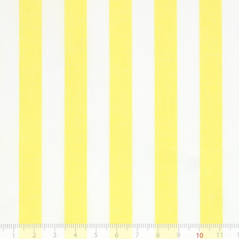 Tecido Tricoline Fio-Tinto Listras GG - Amarelo - 100% Algodão - Largura 1,50m