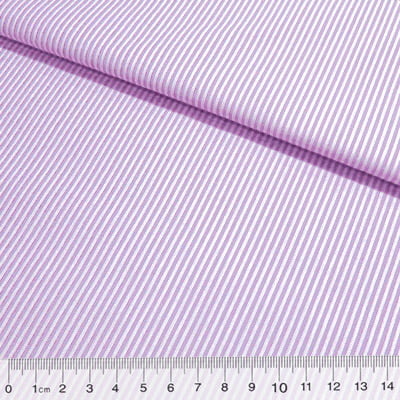 Tecido Tricoline Fio-Tinto Listras P - Lilás - 100% Algodão - Largura 1,50m