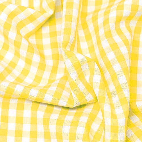 Tecido Xadrez Pequeno Vichy - amarelo – Feira dos Tecidos Online