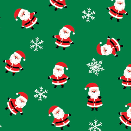 Tecido Estampado - Papai Noel fundo Xadrez Vermelho Cor 01 - Des