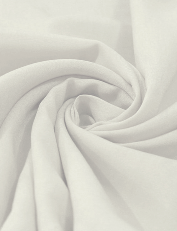 Tecido Viscose Lisa Lual - Off White - 100% Viscose - Largura 1,45m