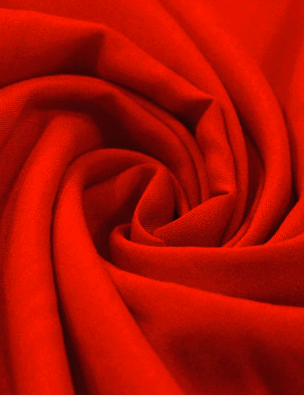 Tecido Viscose Lisa Lual - Vermelho - 100% Viscose - Largura 1,45m