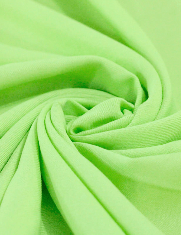 Tecido Viscose Lisa Sarjada Premium - Brilho Verde - 100% Viscose - Largura 1,45m
