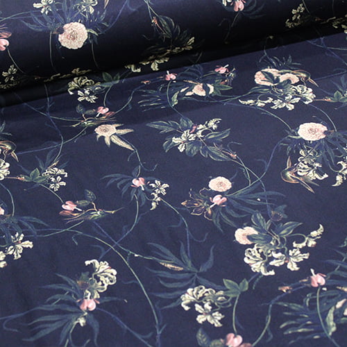 Tecido Viscose Premium Estampada Night Nature